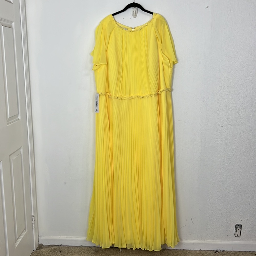 NWT AZAZIE KARA LEMON PLATED MAXI DRESS SIZE A30